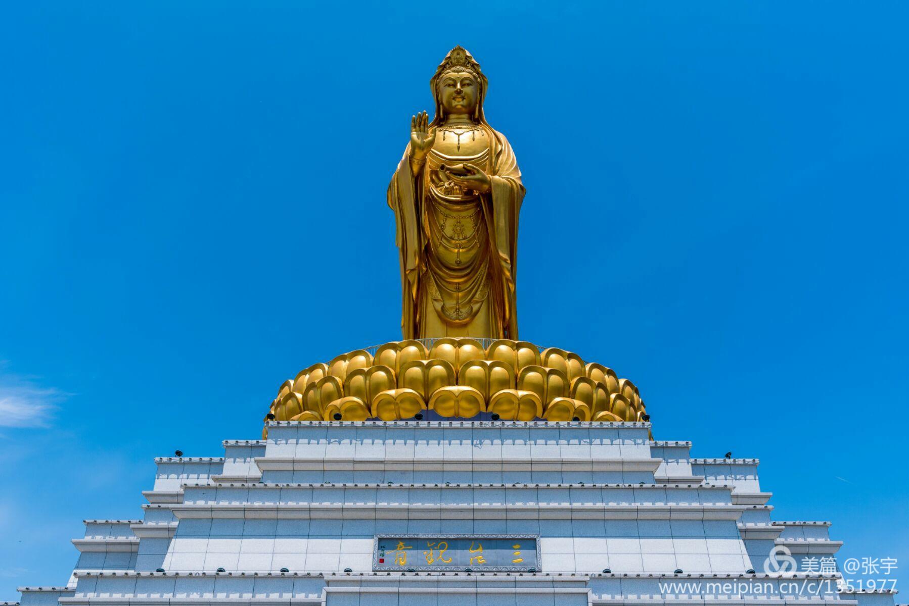 三台山景区----三台寺全寺铜佛雕像